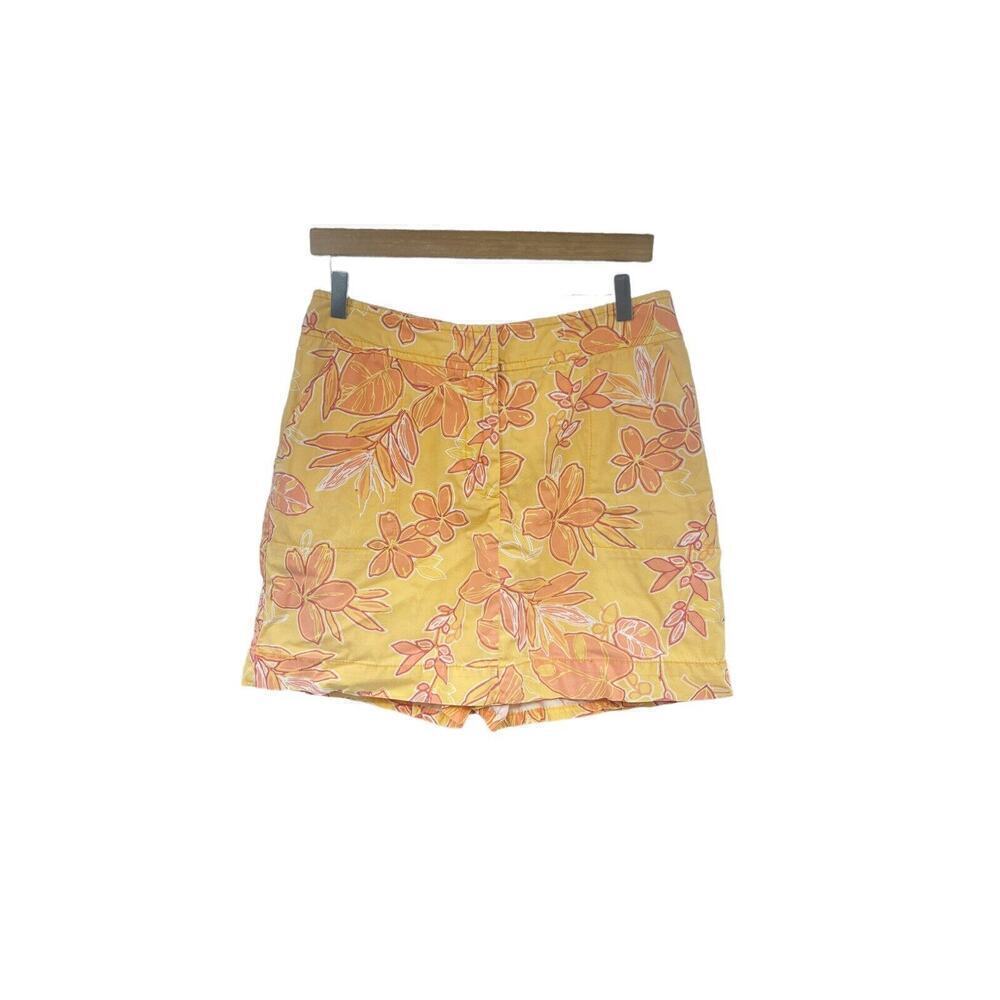 Cherokee Orange Floral Y2K Style Skort‎ Womens 10